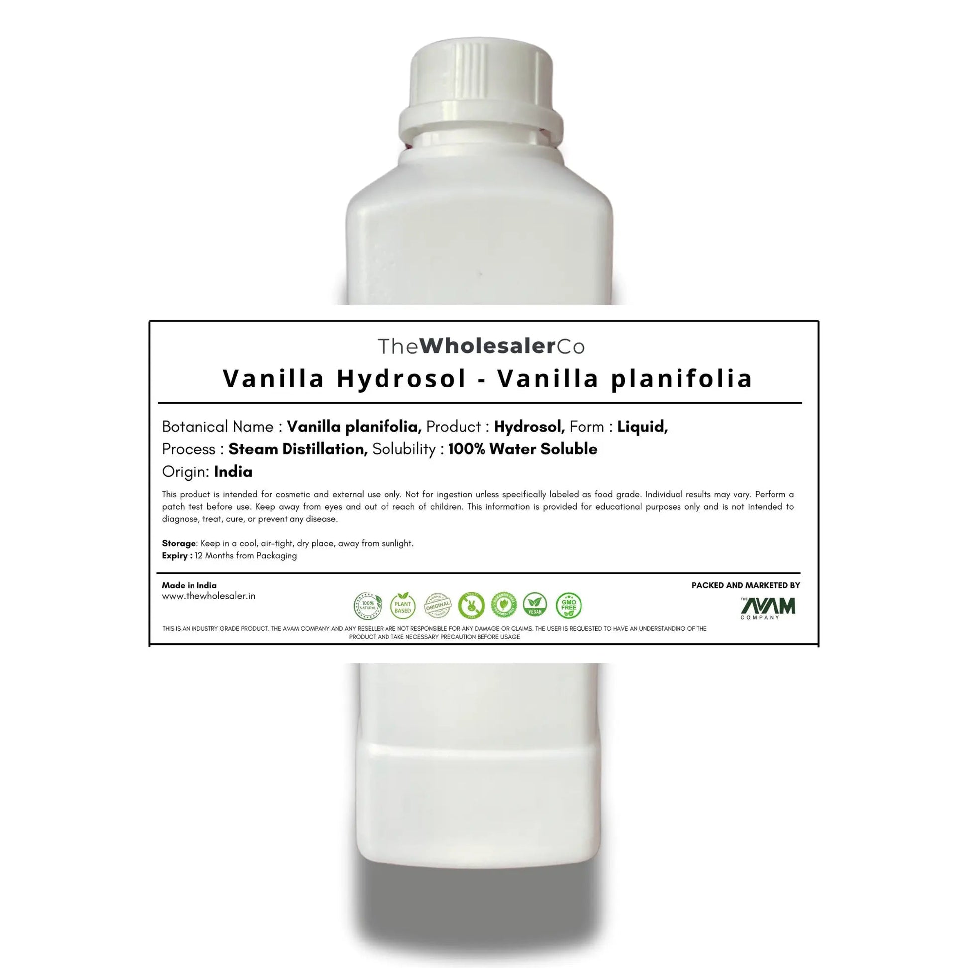 Vanilla Hydrosol - Vanilla planifolia Bulk Supplier@TheWholesaleCo Prices
