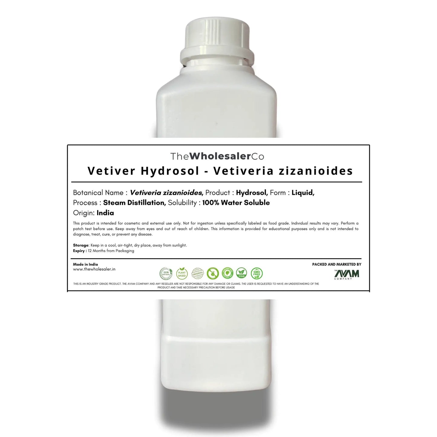 Vetiver Hydrosol - Vetiveria zizanioides Bulk Supplier@TheWholesaleCo Prices
